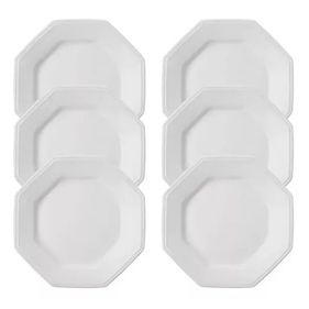 Jogo de 6 Pratos Rasos Schmidt Prisma 1ª Linha