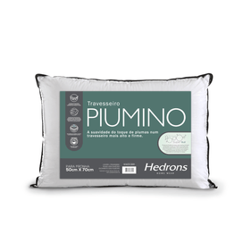 Travesseiro Hedrons Piumino 50x70cm Branco