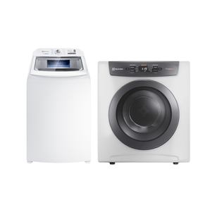 Conjunto Electrolux Lavadora de Roupas 17kg Essential Care LED17 + Secadora Piso e Parede 11kg SVB11 220V
