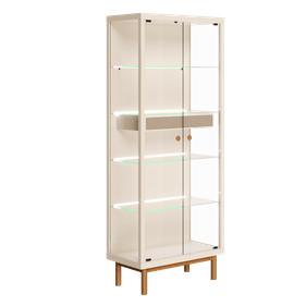 Cristaleira Dune com LED Imcal 74cm Off White
