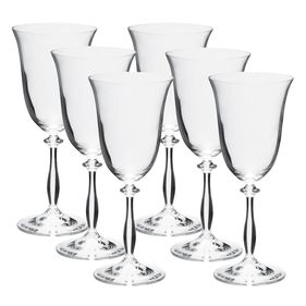 Jogo de 6 Taças Full-Fit Angela para Água em Cristal Ecológico Bohemia 350ml