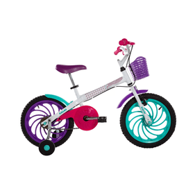 Bicicleta Ceci Caloi Aro 16 com Cestinha Branco