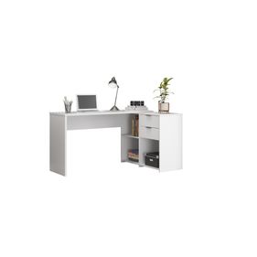 Escrivaninha 2 Em 1 Notável Office NT2060 200/90cm Branco New