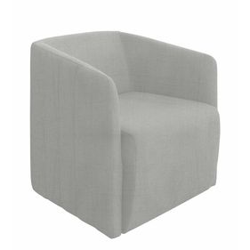 Poltrona Bluemont 73cm Konfort Giratória Linho Cinza - Outlet