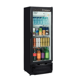 Expositora Gelopar 410L Porta de Vidro GPTU-40 PR Preto