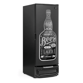 Cervejeira Gelopar 570L GCB-57 Porta Adesivada Beer Preto 220V
