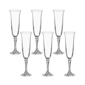 Jogo de 6 Taças para Champanhe Dayhome em Cristal 175ml