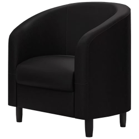Poltrona Scala 71cm Molufan Courino Preto