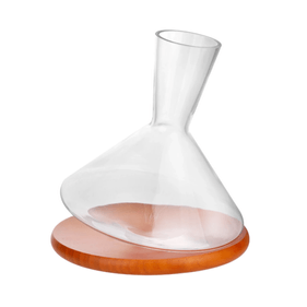 Decanter Full-Fit em Cristal Ecológico Base de Madeira 2,3L
