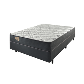 Conjunto Cama Box Adapto Casal Ecoflex 138x188x61cm Molas Ensacadas Wide