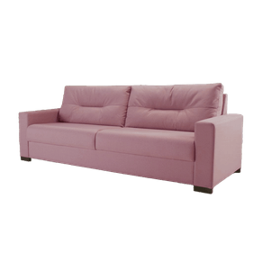 Sofá Living MH4209 213cm Herval 2 assentos Veludo Rose