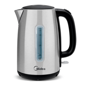 Chaleira Elétrica Midea 1,7L EKA23X2 com Visor Inox/Preto 220V