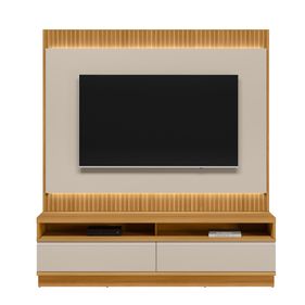 Rack com Painel São Paulo para TVs até 70" Linea com Led Tauri e Off White
