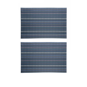 Jogo Americano de PVC Rojemac 2 Peças Tweed 45x30cm Azul