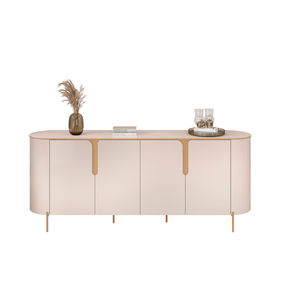 Balcão Buffet Cleo 196cm 4 Portas DJ Móveis Off White