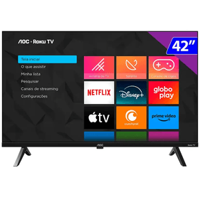 Smart TV LED 42" FHD AOC 42S5045 Roku TV 220V