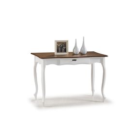 Aparador Rústico com Pés Luiz XV Linz 1019 115cm 1 Gaveta Branco