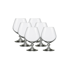Jogo de 6 Taças para Conhaque Full-Fitv em Cristal Ecológico Bohemia 400ml