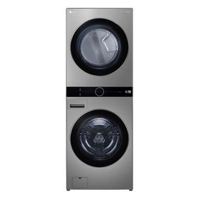 Lavadora e Secadora 17kg LG Torre WashTower AI DD Smart Inox 220V