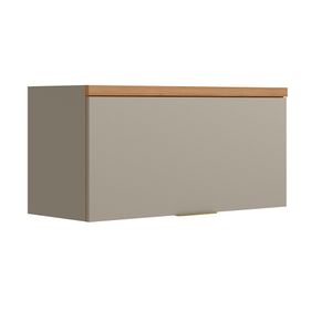 Armário Aéreo de Cozinha Linea Allure 80cm 1 Porta basculante Jequitiba e Gris