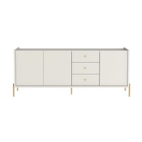Balcão Buffet Província Jasper 185 3 Portas 3 Gavetas Off White Fosco