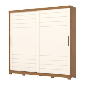 Roupeiro Cayman Henn 250cm 100% MDF 2 Portas Nature/Off White