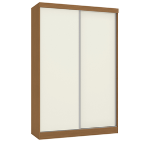 Roupeiro N571 Kappesberg 143cm 2 Portas Flex Canela e Off White
