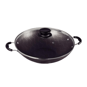 Panela Wok Tramontina Paris em Alumínio 4,4 L Starflon Max Tampa de Vidro Max Chumbo
