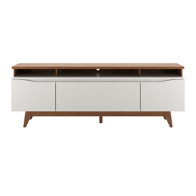Rack Província Flynt St 184cm 3 Portas Off White e Canella
