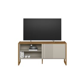 Rack Gold Para TV até 55 Polegadas 141cm 1 Porta Linea Brasil Nature/Off White