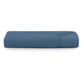 Lençol King Size Altenburg Toque Acetinado 193x203cm com Elástico Azul Dimensão