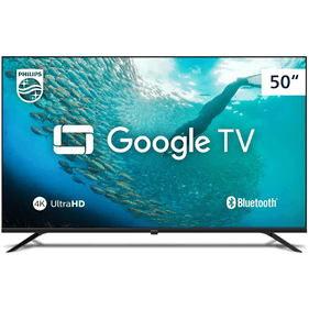 Smart TV LED 50" Philips 4K UHD Google Assistente Bivolt - Outlet