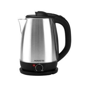 Chaleira Elétrica Agratto 2,2L 1500W Inox ACET01L-02 com Controle de Temperatura Inox 220V