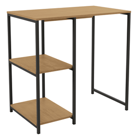 Bancada Industrial LI044 Kappesberg 90cm Prateleiras Freijó e Preto