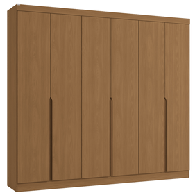 Roupeiro R582 Kappesberg 100%MDF 6 Portas 242cm Canela