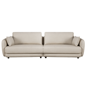 Sofá Living Hanover 222cm Matielo 2 Assentos Courino Camurça Vegano