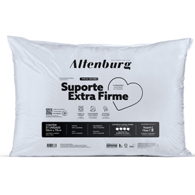 Travesseiro Suporte Extra Firme Altenburg Percal 180 Fios 50x70cm Branco