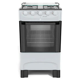 Fogão 4 Bocas Mueller MFI4BB Acendimento Automático Branco Bivolt