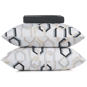 Jogo de Roupa de Cama Queen Altenburg 3 Peças 158x198cm Lins