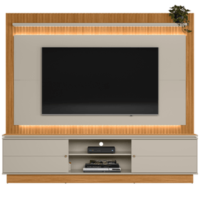 Home Guararapes Linea para TV 75'' com Led Nature e Off White