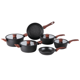 Jogo de Panelas Sirius Brinox Ceramic Life 6 Peças Indução Preto