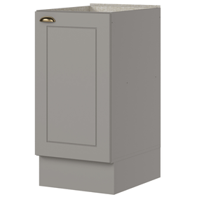 Balcão de Cozinha Americana Henn 100% MDF 1 Porta 40cm Cinza
