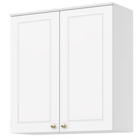 Armário Aéreo de Cozinha Americana Henn 100% MDF 2 Portas 80cm Branco HP