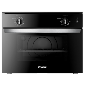 Forno de Embutir Elétrico Consul 47L COB47BE com Timer e Função Gratinar Preto 220V