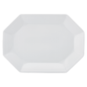 Travessa Rasa Schmidt Prisma 36cm 1ª Linha Branco