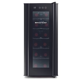 Adega Brastemp com Painel Eletrônico Touch 12 Garrafas BZC12BE Preto