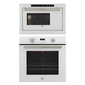 Kit Fischer de Embutir Forno Elétrico Infinty 82 Litros+Micro-ondas Infinity 25 Litros Grill Branco 220V