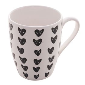 Caneca de Porcelana Coliseu Cute Hearts 350ml