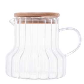 Jarra de Vidro Coliseu Classic com Tampa de Bambu 500ml