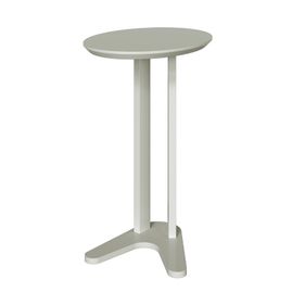 Mesa Auxiliar Lateral Oval TB604 Dalla Costa Off White